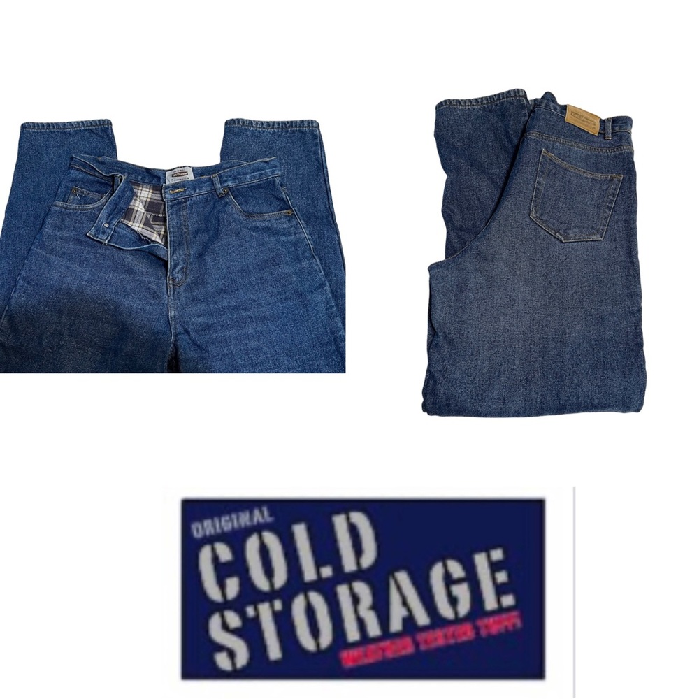 Cold Storage Foul Weather Gear Fully Lined Blue Jeans Size 12